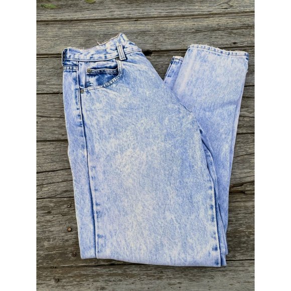 Vintage Womens Calvin Klein 1980s Stone Wash High Waisted Jeans  Sz 12 - Picture 1 of 13